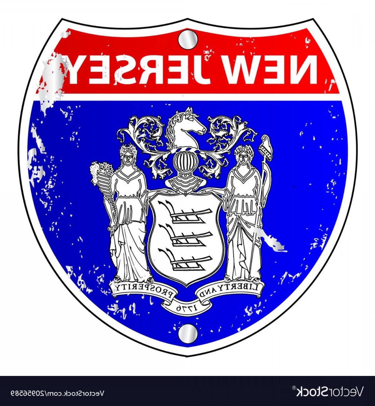 1200x1296 New Jersey Flag Icons As Interstate Sign Vector Soidergi