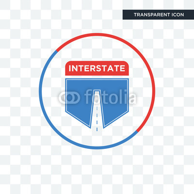 400x400 Interstate Vector Icon Isolated On Transparent Background