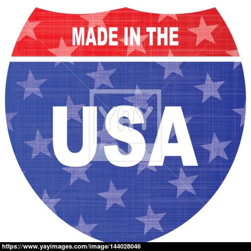 512x512 Interstate Made In The Usa Sign Vector