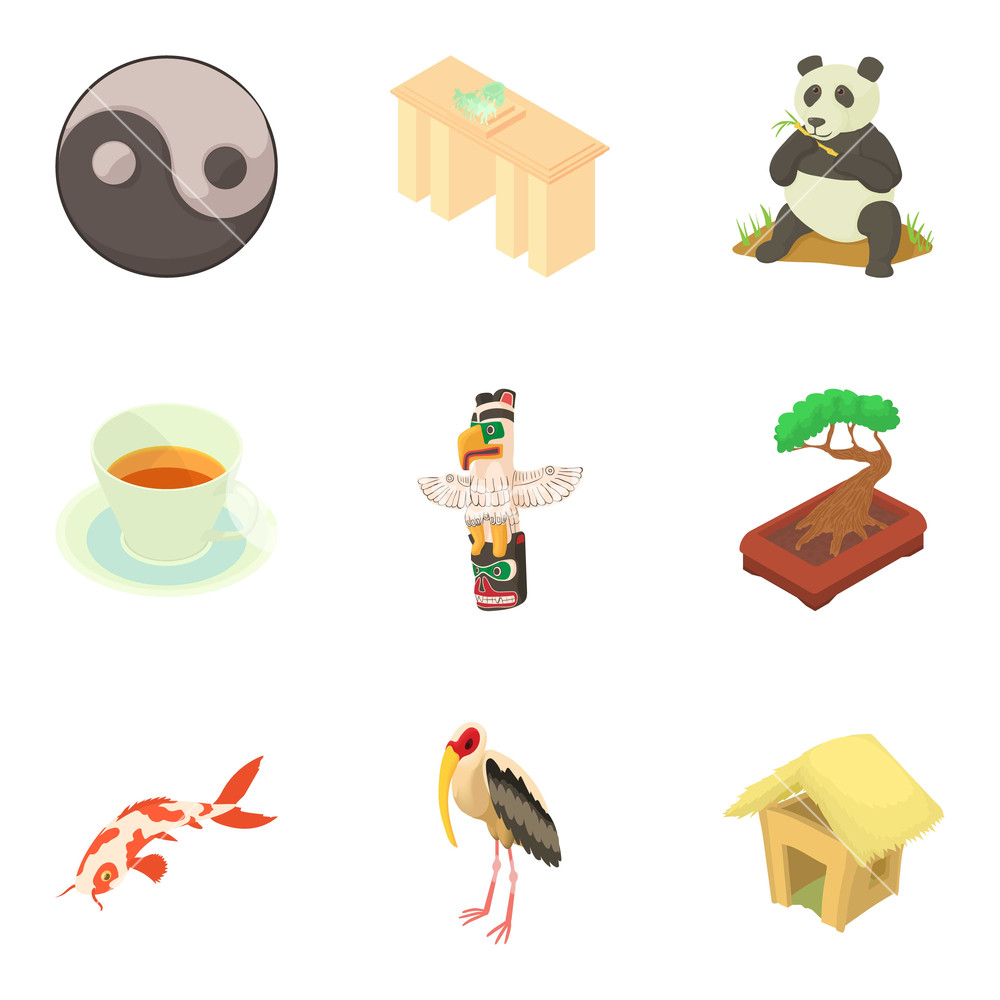 1000x1000 Interstate Icons Set Cartoon Set Of Interstate Vector Icons