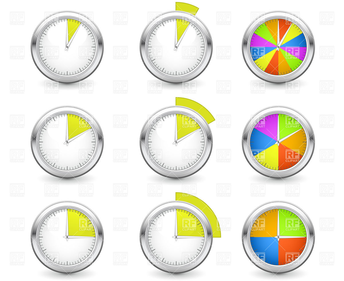 1200x982 Set Of Timers With Different Time Interval Vector Image Of Signs