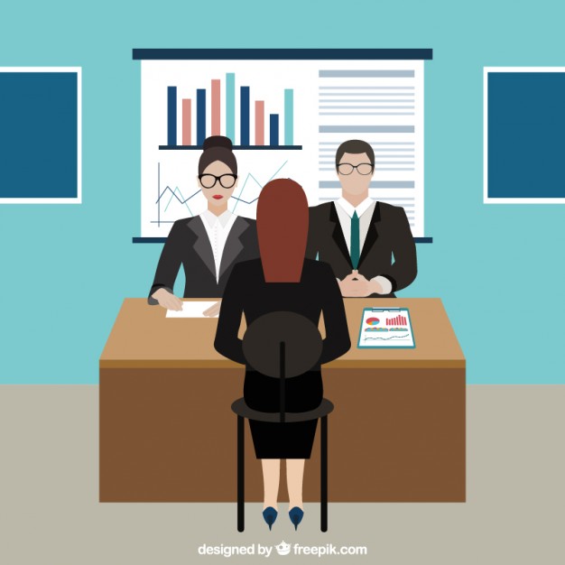 626x626 Job Interview In The Office Vector Premium Download