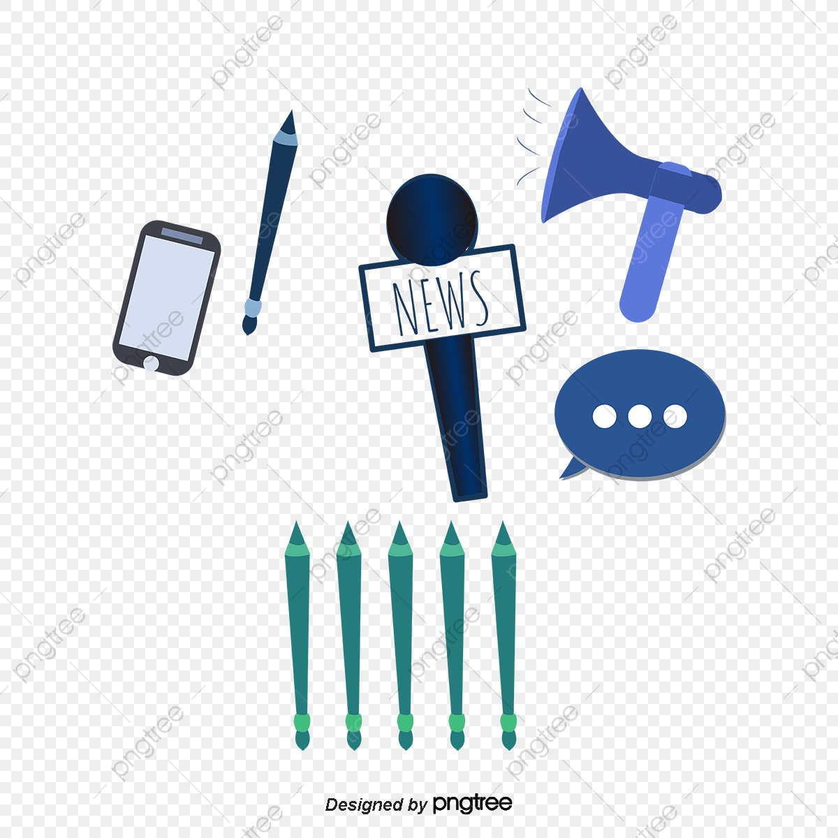 1200x1200 News Media Interview, Vector Material, Press Conference, News