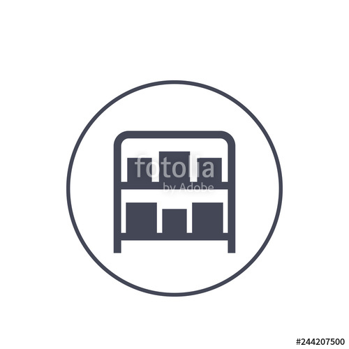 500x500 Inventory, Warehouse Icon Stock Image And Royalty Free Vector