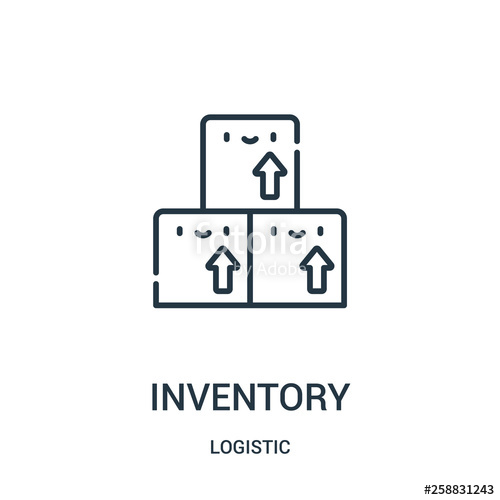 500x500 Inventory Icon Vector From Logistic Collection Thin Line
