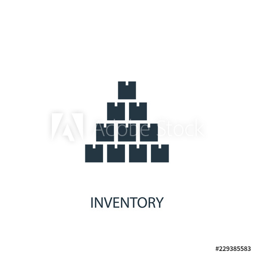 500x500 Inventory Icon Simple Element Illustration Inventory Concept