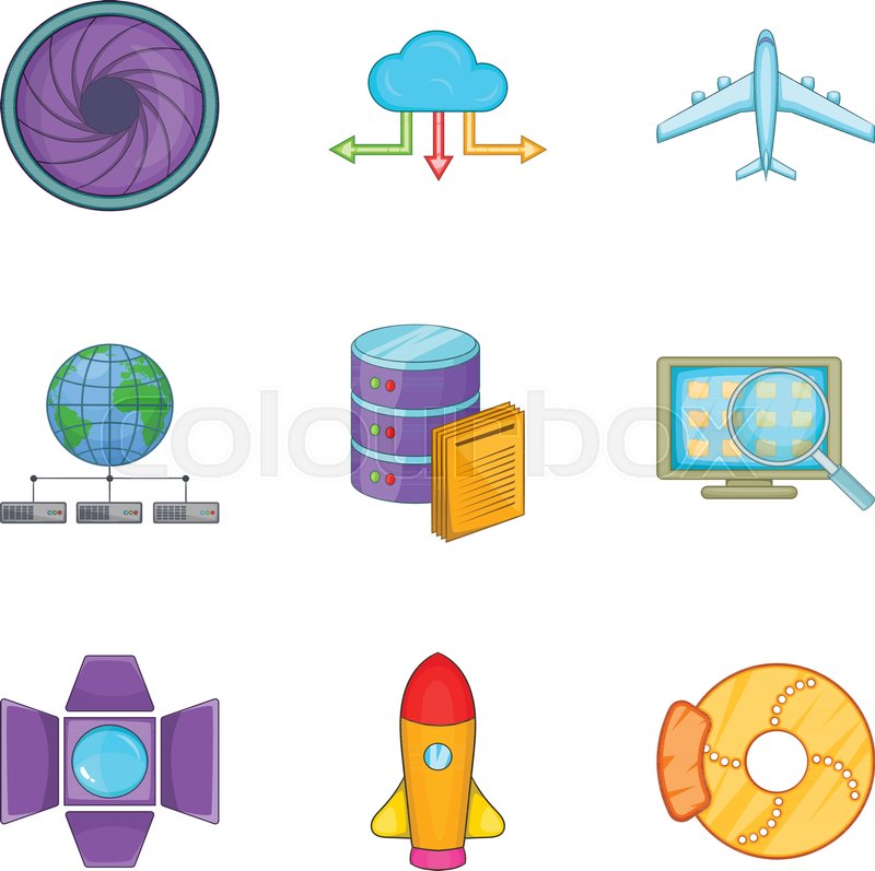Inventory Icons Set Cartoon Set Of Stock Vector Colourbox 800x797 Inventory Icons Set Cartoon Set Of Stock Vector Colourbox