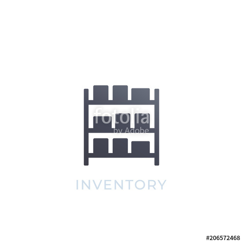 Inventory Vector Icon Isolated On White Stock Image And Royalty 500x500 Inventory Vector Icon Isolated On White Stock Image And Royalty
