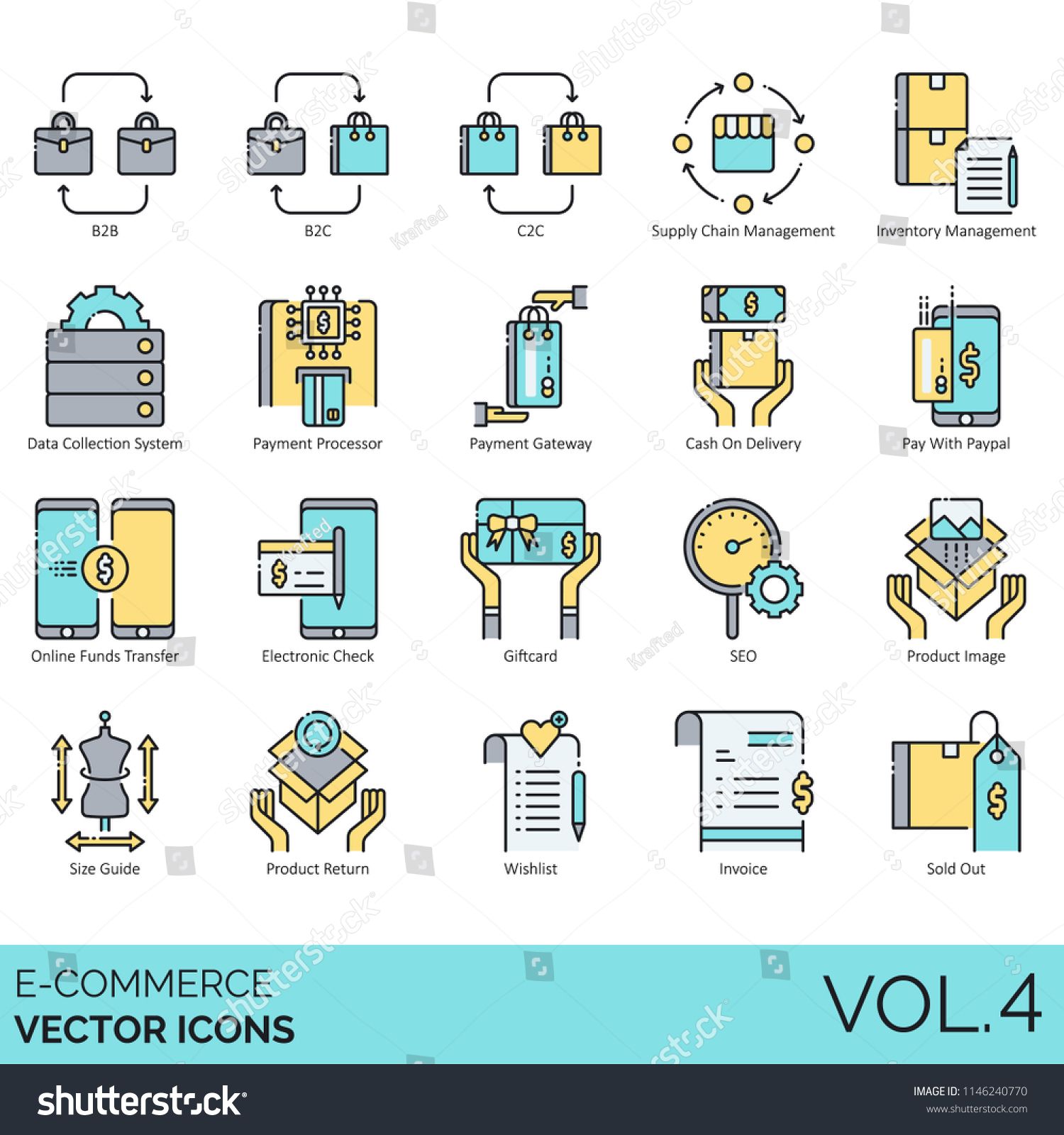 E Commerce Vector Icons Supply Chain Management, Inventory 1500x1600 E Commerce Vector Icons Supply Chain Management, Inventory