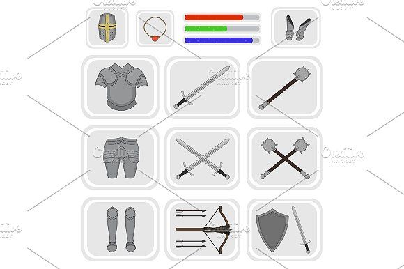 Game Inventory Vector Graphics Game Inventory Knight Warrior 580x386 Game Inventory Vector Graphics Game Inventory Knight Warrior