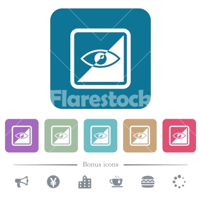 400x400 Invert Object Flat Icons On Color Rounded Square Backgrounds