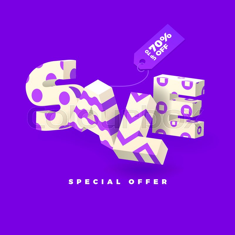 800x800 Sale Banner In Purple Color, Invert Stock Vector Colourbox