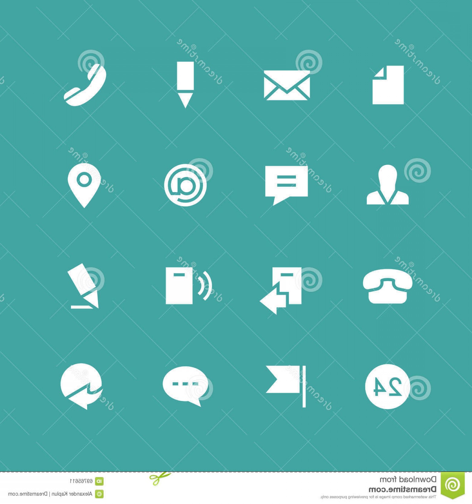 1560x1668 Stock Illustration Invert Contacts Icon Set Vector Different White