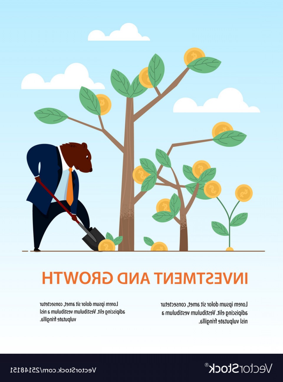 Banner Bear Dig Shovel Tree Business Investment Vector Hoodamathrun 960x1296 Banner Bear Dig Shovel Tree Business Investment Vector Hoodamathrun