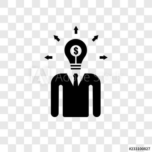 500x500 Investor Vector Icon Isolated On Transparent Background, Investor