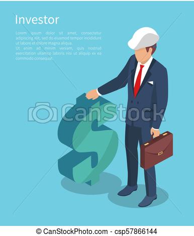 386x470 Ivestor, Vector Illustration With Businessman Investor, Vector