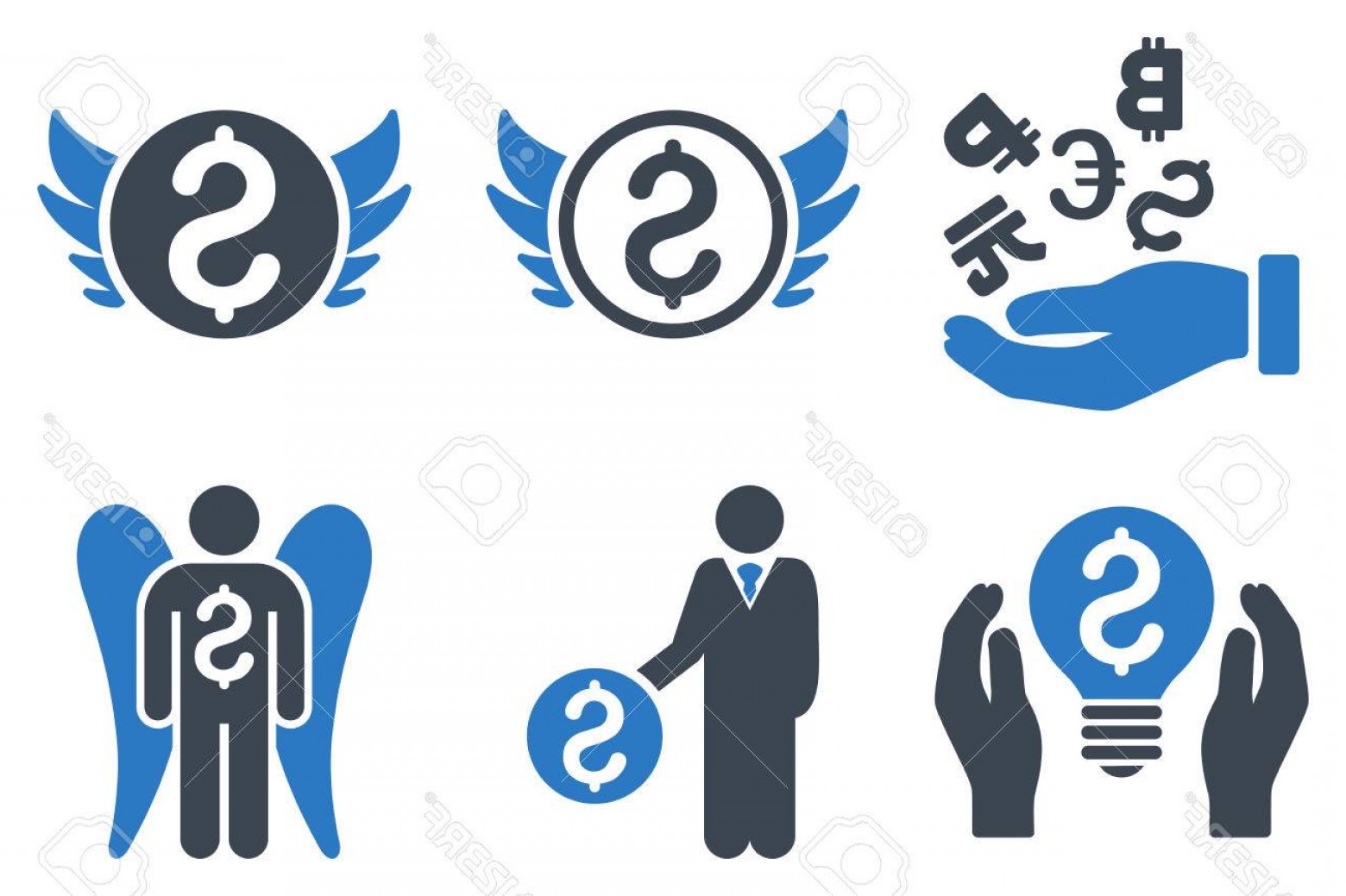 1560x1039 Photostock Vector Angel Investor Vector Icons Icon Style Is