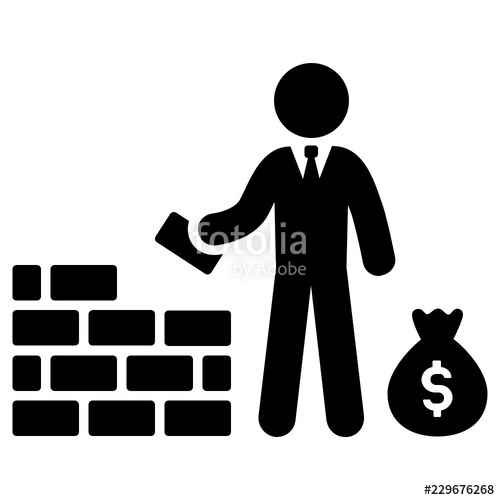 500x500 Property Investor Vector Icon Stock Image And Royalty Free Vector