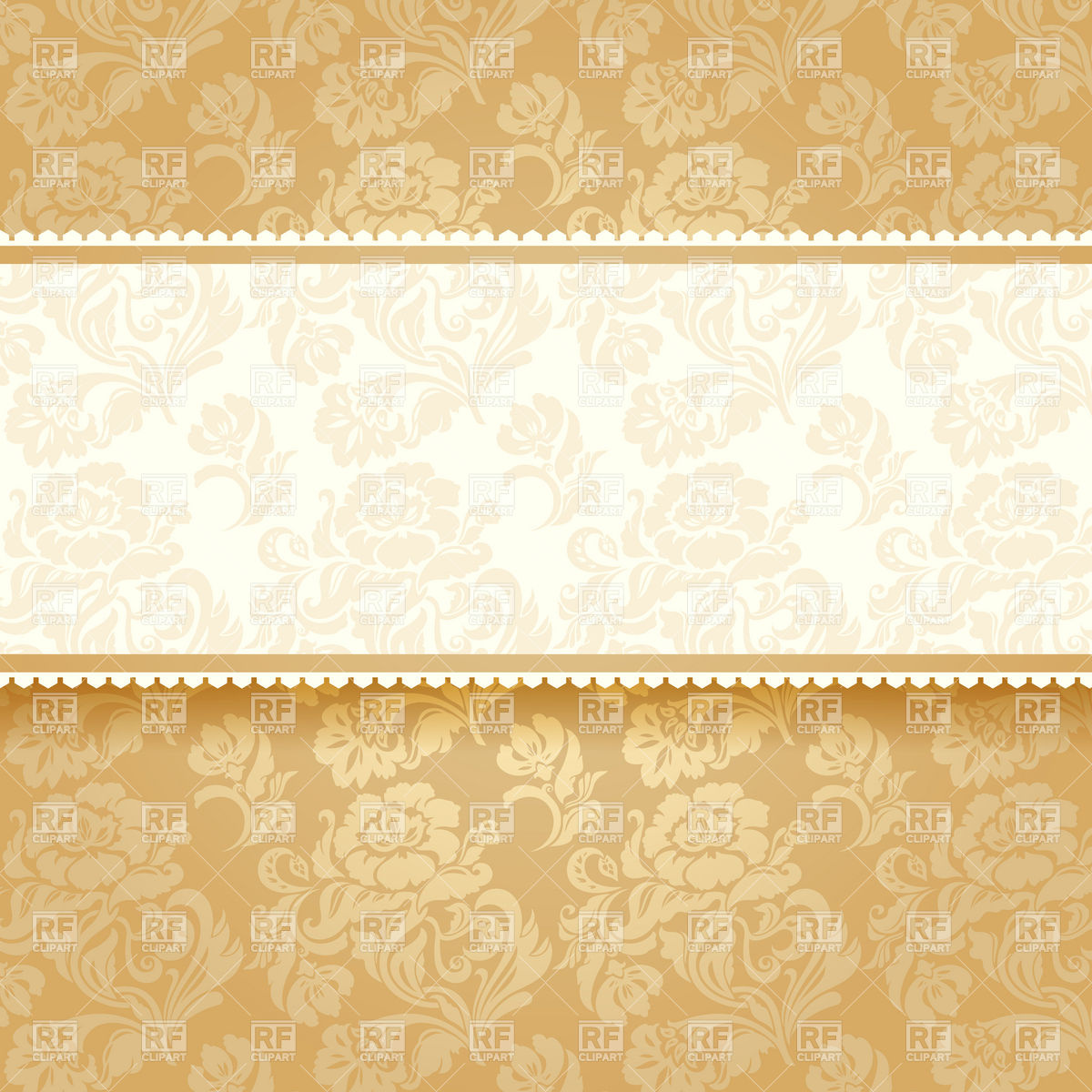 1200x1200 Golden Victorian Invitation Card Vector Image Of Backgrounds