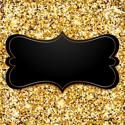 500x500 Golden With Black Vip Invitation Card Background Vector Free