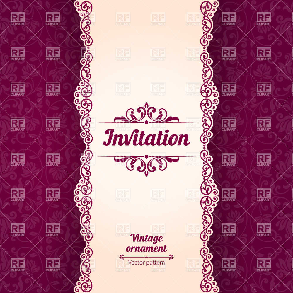 Invitation Border Vector at Vectorified.com | Collection of Invitation