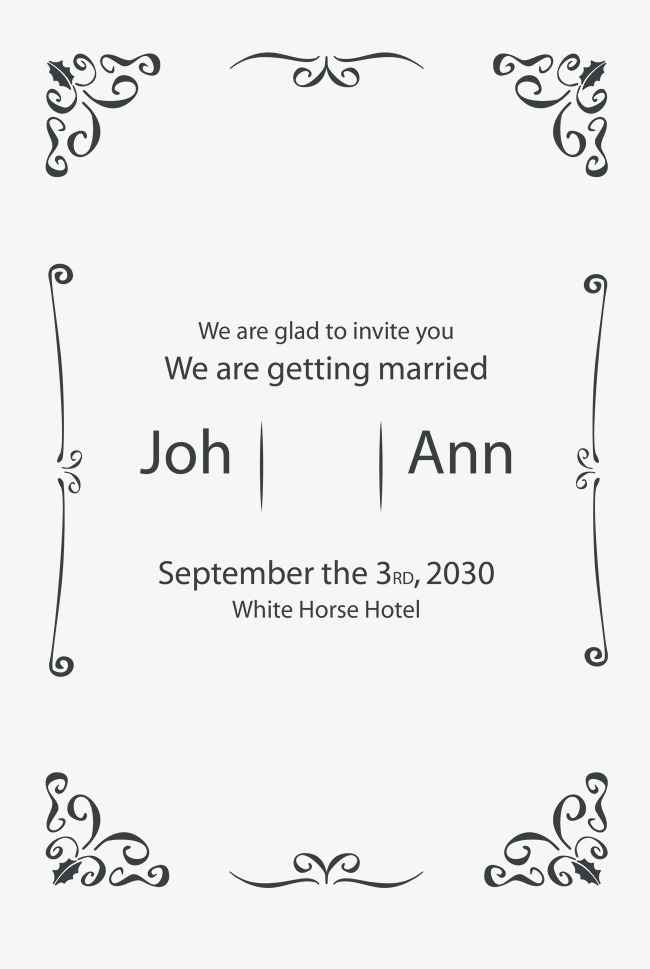 650x969 Wedding Vector Border Png