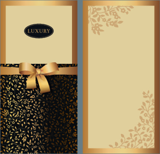 320x309 Delicate Bow Invitation Cards Design Vector Free Vector