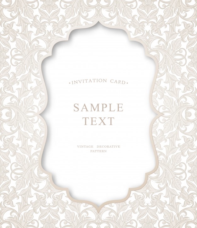 626x726 Invitation Card Vector Premium Download