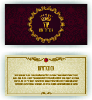 303x332 Invitation Card Free Vector Download