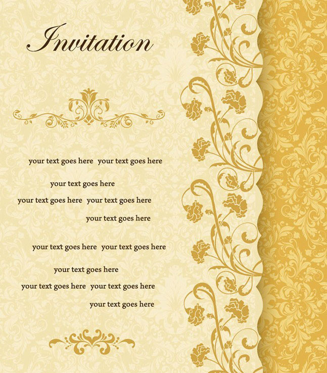 647x738 Beautiful Free Vector Cards For Various Events