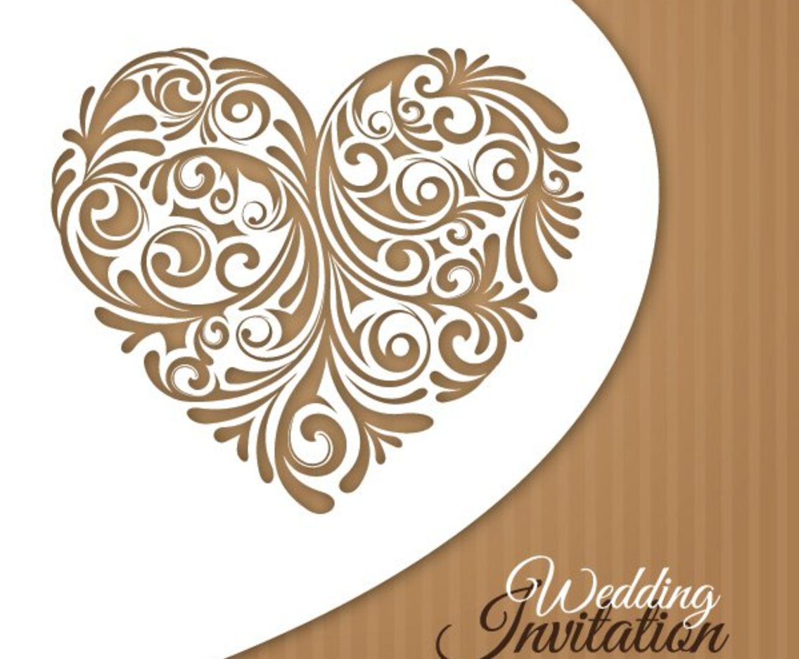 1136x936 Wedding Invitation Card Vector Art Graphics