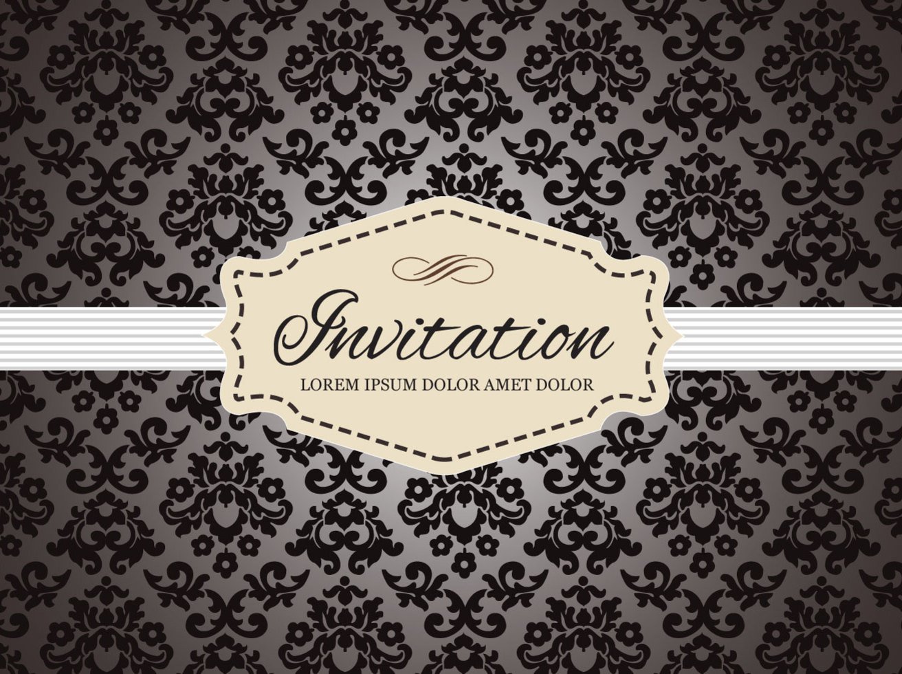1312x980 Free Vintage Invitation Card Vector Vector Art Graphics