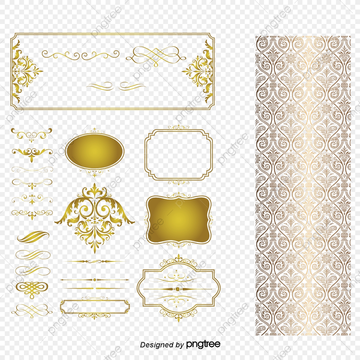 1200x1200 Vector European Style Wedding Invitation Design Elements, Wedding