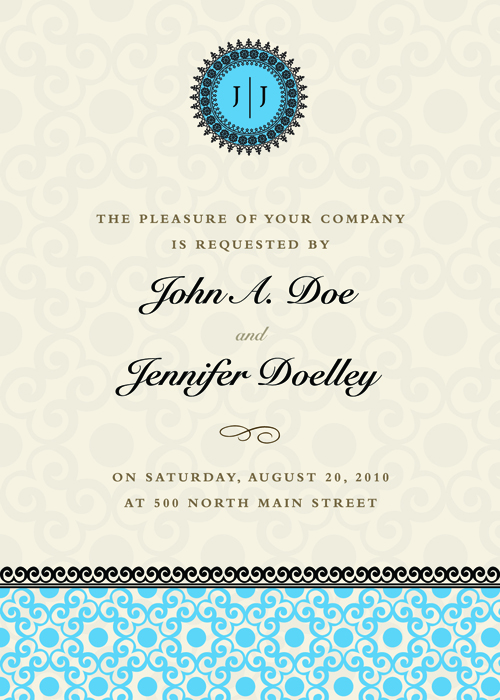 500x700 Vintage Floral Invitations Cover Design Vector Free Download