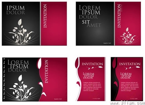 508x368 Invitation Free Vector Download