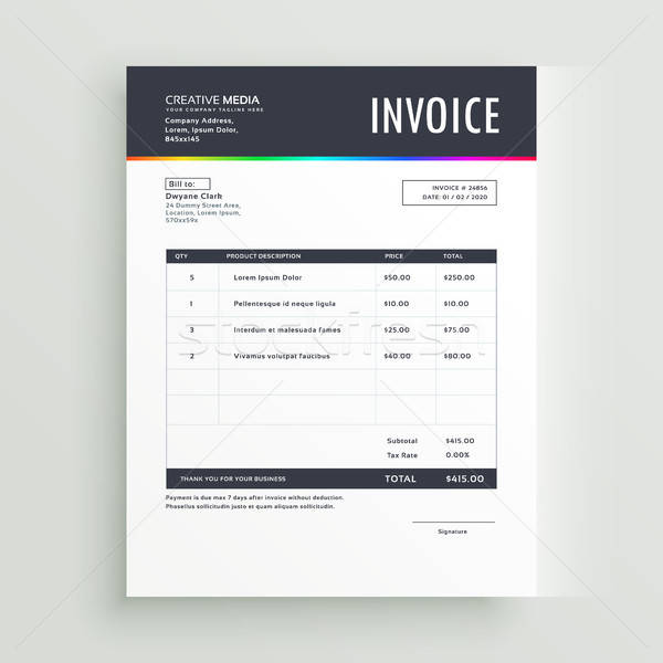 600x600 Invoice Stock Vectors, Illustrations And Cliparts Stockfresh