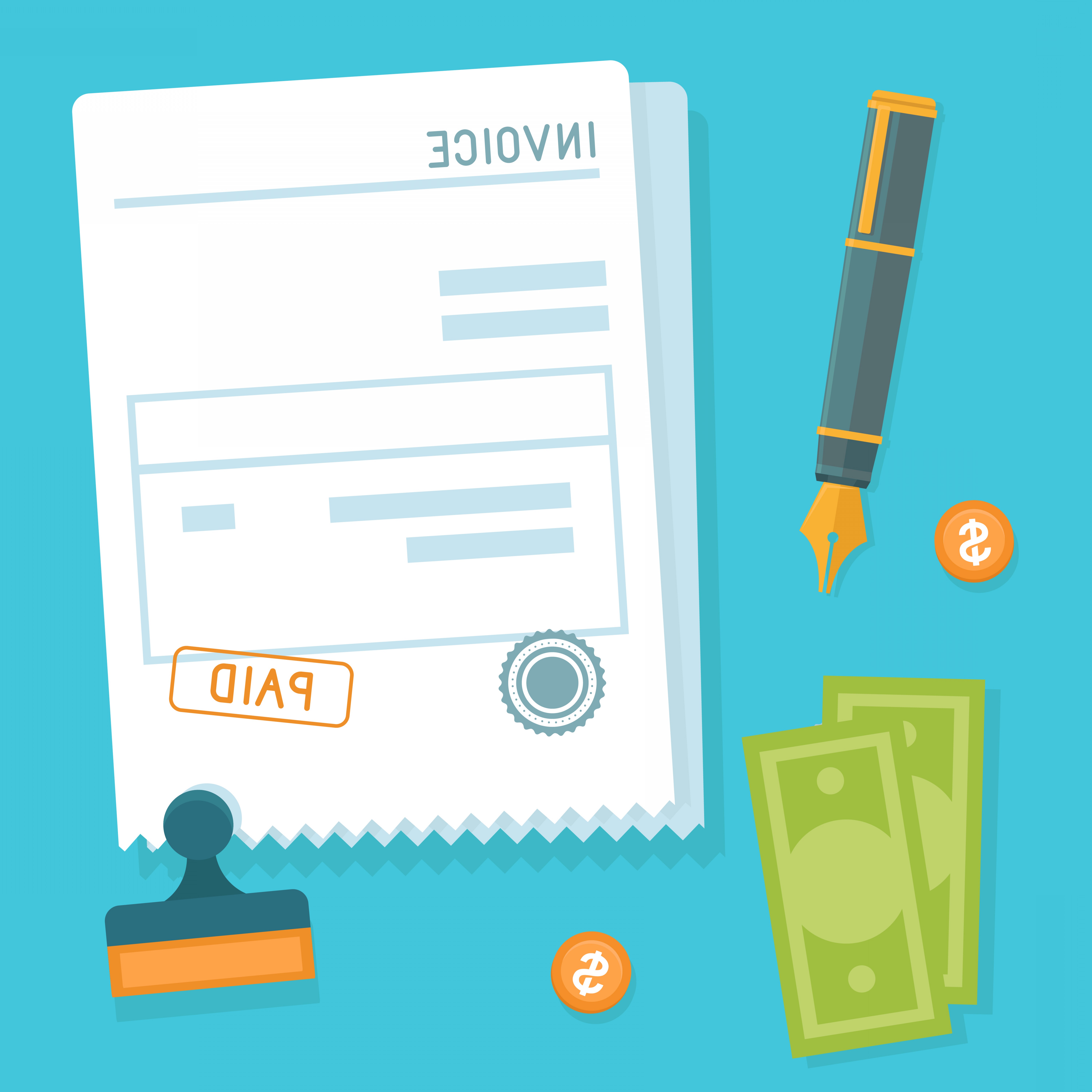 6000x6000 Vector Invoice Concept In Flat Style Soidergi