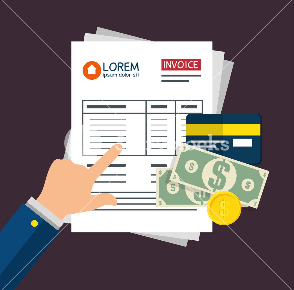 1000x987 Invoice Pay Concept Isolated Icon Vector Illustration Design