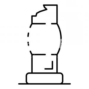 300x300 Greek Ionic Column Vector Icon Gm Hoodamathrun