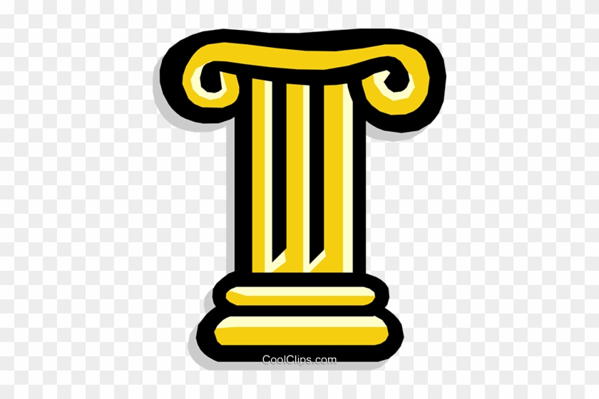 840x560 Ionic Column Greek Royalty Free Vector Clip Art Illustration