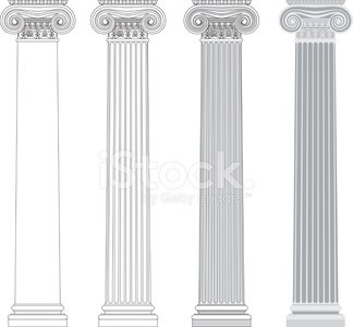 324x300 Ionic Column Stock Vectors