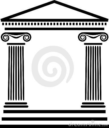 383x450 Ionic Column Temple Colors