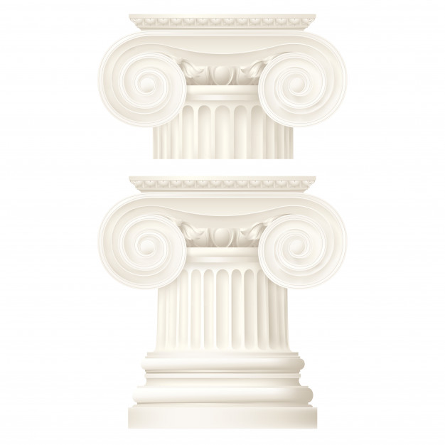 626x626 Ionic Column Vector Premium Download