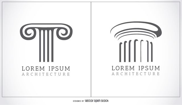 640x370 Doric And Ionic Columns Logo