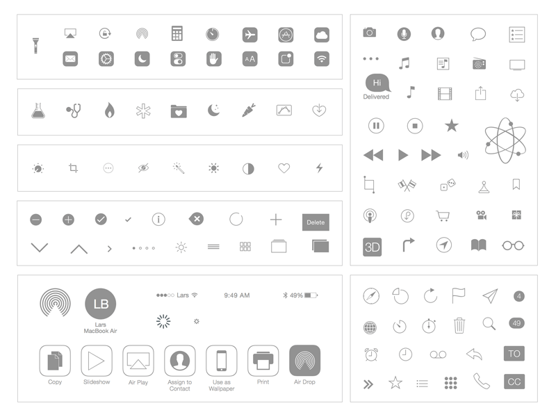 800x600 Apple Ios Icons Natives And Basics Sketch Freebie