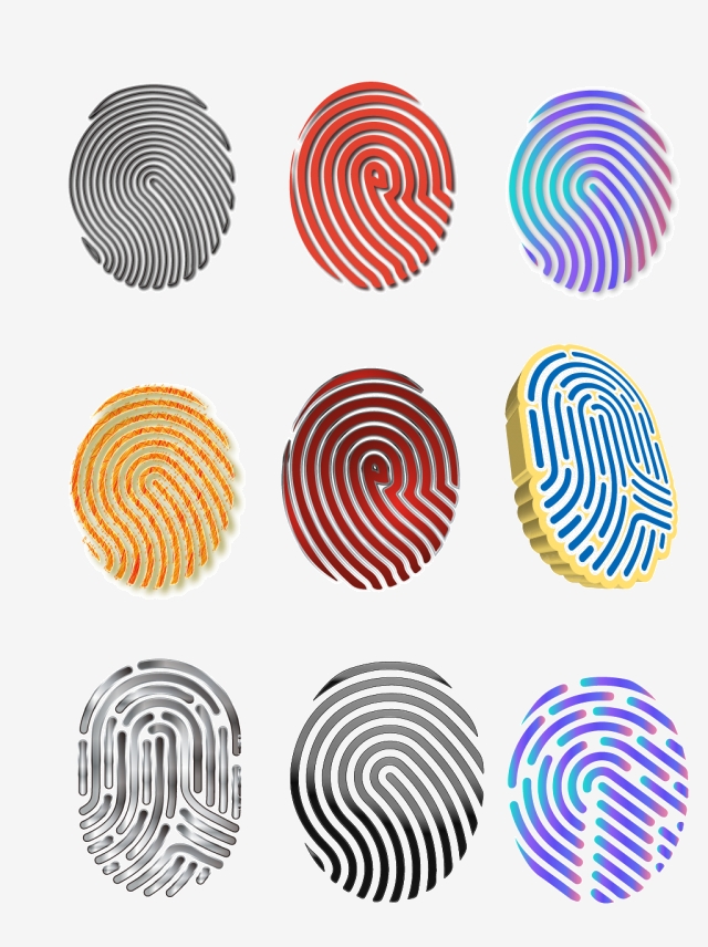 640x856 Ios Fingerprint Vector Material, Ios, Fingerprint, Vector Png