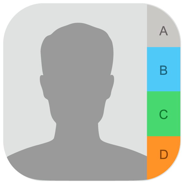 600x600 Contacts Ios Icon Vector Logo Free Download Vector Logos Art