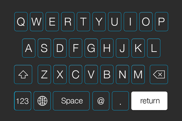 580x386 Ios Keyboard Vector