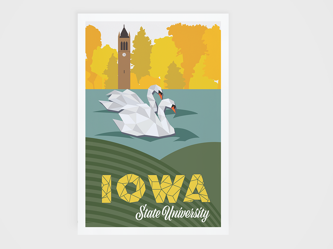 1080x810 Iowa State University Font Poster