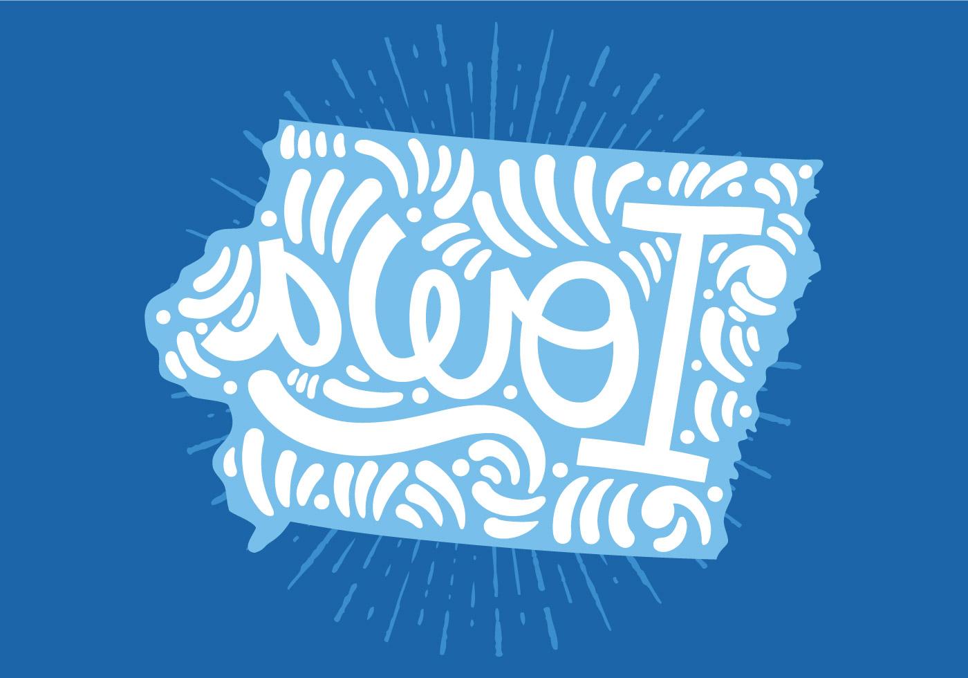 1400x980 Best Hd Vector Iowa State Lettering Cdr